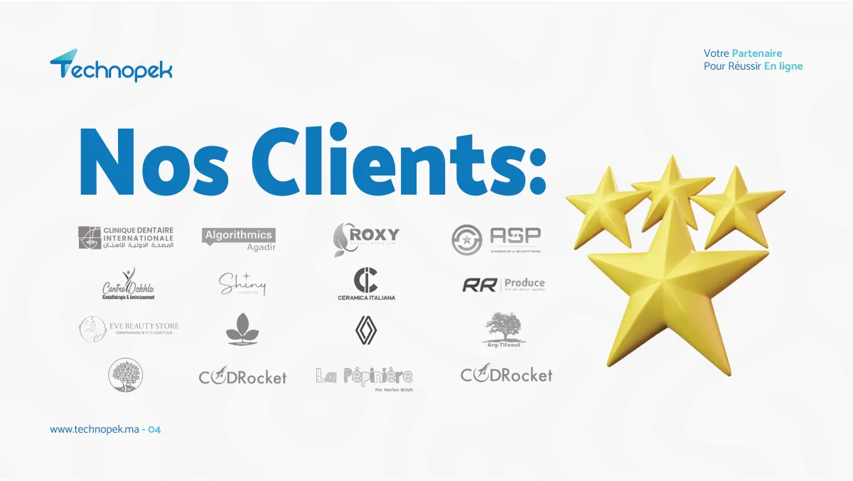 Technopek Maroc — portfolio agence digitale · planche 4 sur 34