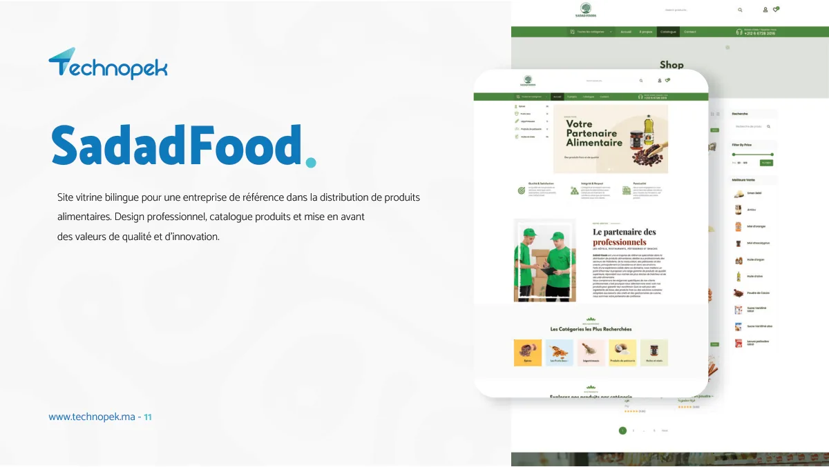 Technopek Maroc — portfolio agence digitale · planche 11 sur 34
