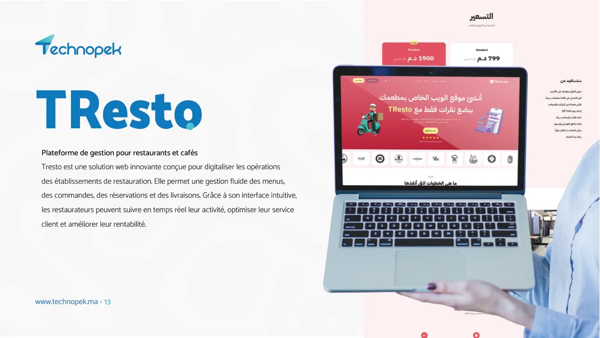 Technopek Maroc — portfolio agence digitale · planche 13 sur 34